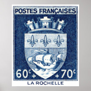Wappen-Coat, La Rochelle Frankreich Poster