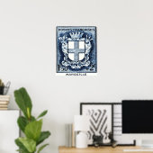 Wappen-Coat, Marseille, Frankreich Poster (Heimbüro)