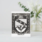 Wappen-Coat, Nancy, Frankreich Postkarte (Stehend Vorderseite)
