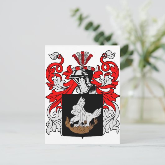 Wappen-Coat Postkarte (Stehend Vorderseite)