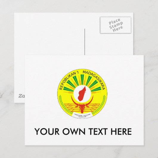 Wappen-Coat Postkarte (Vorne/Hinten)