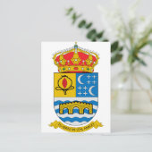 Wappen-Coat Quentar (Spanien) Postkarte (Stehend Vorderseite)