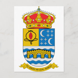 Wappen-Coat Quentar (Spanien) Postkarte