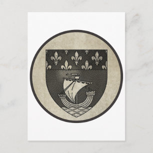 Wappen-Coat von Paris Postkarte