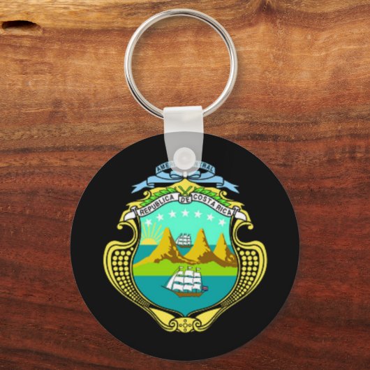 Wappen Costa Ricas Schlüsselanhänger (Vorderseite)