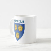 Wappen Dalmatiens, Kroatien Kaffeetasse (Vorderseite Links)
