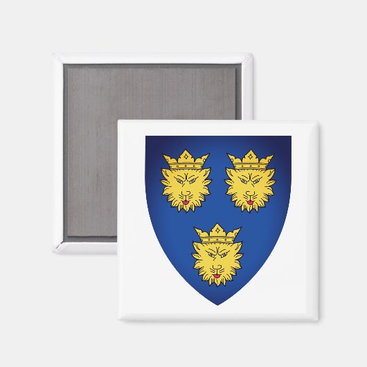 Wappen Dalmatiens, Kroatien Magnet (Vorderseite/Rückseite)