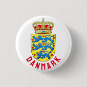 Wappen Dänemarks Button (Vorderseite)