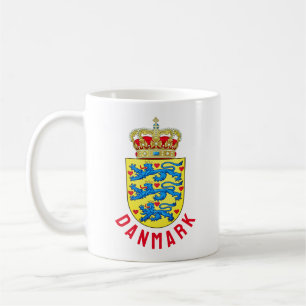 Wappen Dänemarks Kaffeetasse