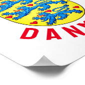 Wappen Dänemarks Poster (Ecke)