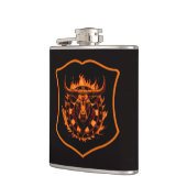 Wappen Dartboard Stier Darts Dartkunst Flachmann (Links)