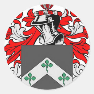 Wappen Davis (Irland) Runder Aufkleber