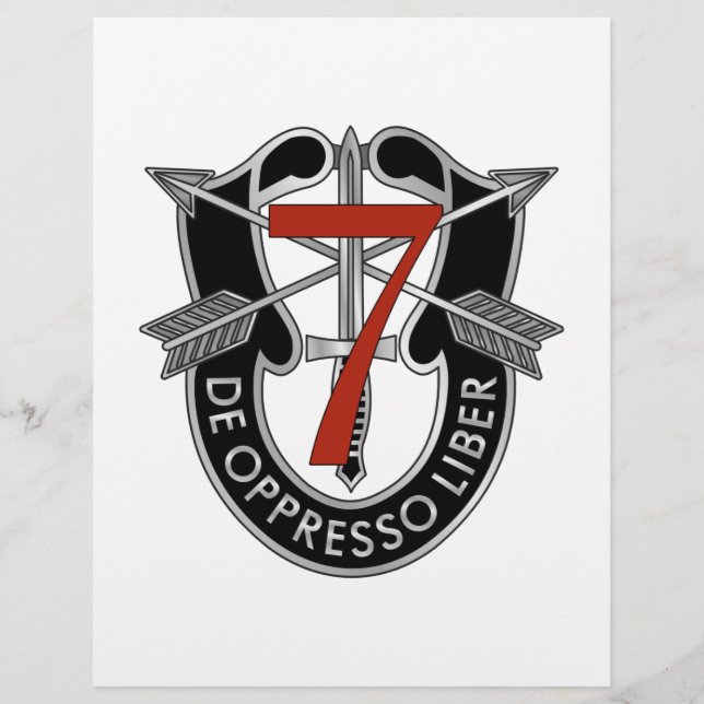 Wappen der 7. Special Forces Group (Vorderseite)