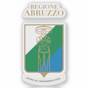 Wappen der Abruzzen, Italien Aufkleber