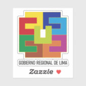 Wappen der Abteilung Lima, Peru Aufkleber (Blatt)