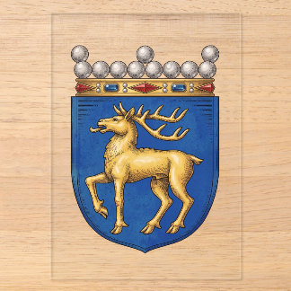 Wappen der Åland-Inseln Landeswappen Symbol Emblem Acryleinladungen