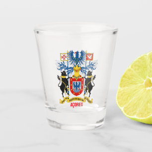 Wappen der Azoren Schnapsglas