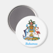 Wappen der Bahamas Magnet (Vorderseite/Rückseite)