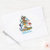 Wappen der Bahamas Ovaler Aufkleber (Umschlag)