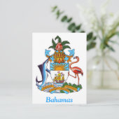 Wappen der Bahamas Postkarte (Stehend Vorderseite)