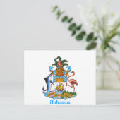 Wappen der Bahamas Postkarte (Stehend Vorderseite)