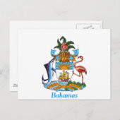 Wappen der Bahamas Postkarte (Vorne/Hinten)