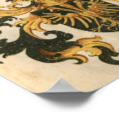 Wappen der Bayerischen Ritterschaft 1482 Poster (Ecke)