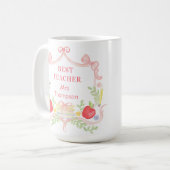 Wappen der besten Lehrerschule Kaffeetasse (Vorderseite Links)