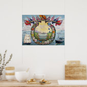 Wappen der britischen Kolonien Poster (Küche)