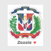 Wappen der Dominikanischen Republik Aufkleber (Blatt)