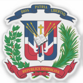 Wappen der Dominikanischen Republik Aufkleber