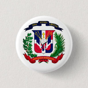 Wappen der Dominikanischen Republik Button