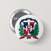 Wappen der Dominikanischen Republik Button (Vorne & Hinten)
