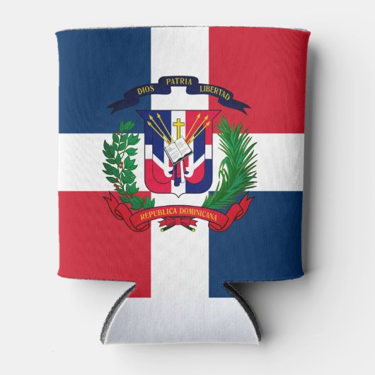 Wappen der Dominikanischen Republik Dosenkühler (Vorderseite)