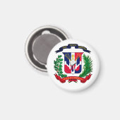 Wappen der Dominikanischen Republik Magnet (Vorderseite/Rückseite)