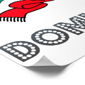 Wappen der Dominikanischen Republik Poster (Ecke)