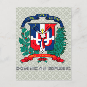 Wappen der Dominikanischen Republik Postkarte