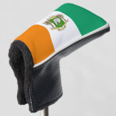 Wappen der Elfenbeinflagge Golf Headcover (3/4 Vorderseite)