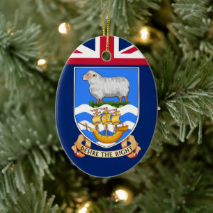 Wappen der Falklandinseln Keramik Ornament