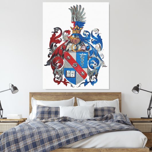 Wappen der Familie Ludwig von Mises Leinwanddruck (Insitu (Schlafzimmer))