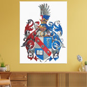 Wappen der Familie Ludwig von Mises Leinwanddruck (Insitu (Wohnzimmer))