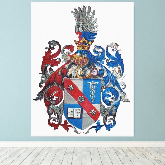 Wappen der Familie Ludwig von Mises Leinwanddruck (Insitu (Holzboden))