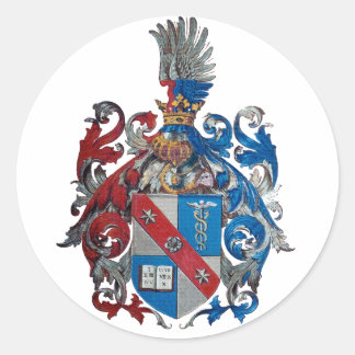 Wappen der Familie Ludwig von Mises Runder Aufkleber