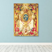 Wappen der französischen Königlichen Familie Leinwanddruck (Insitu (Holzboden))