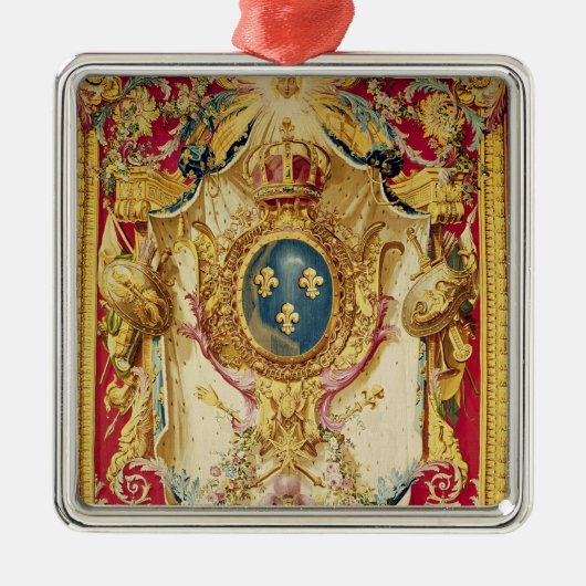 Wappen der französischen Königsfamilie Silbernes Ornament (Vorne)