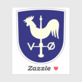 Wappen der Gemeinde Albertslund Aufkleber (Blatt)