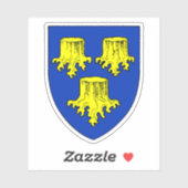 Wappen der Gemeinde Allerød Aufkleber (Blatt)