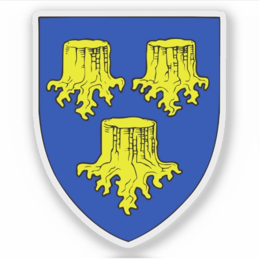 Wappen der Gemeinde Allerød Aufkleber (Vorderseite)