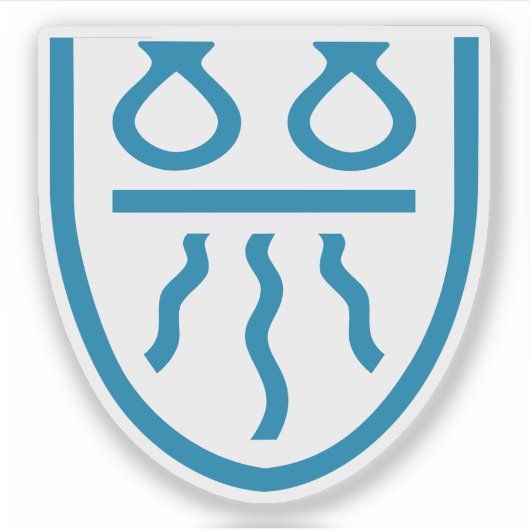 Wappen der Gemeinde Ballerup Aufkleber (Vorderseite)