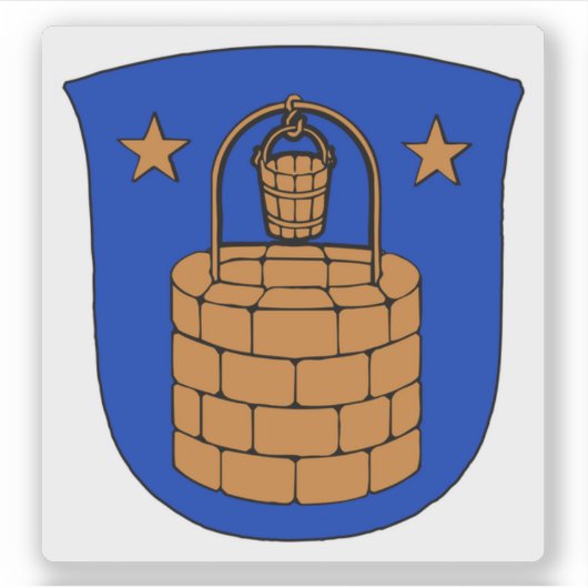 Wappen der Gemeinde Brøndby Aufkleber (Vorderseite)